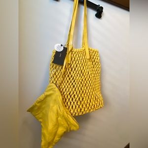 Zara Woven Tote Hand-Made Brand New with Tags